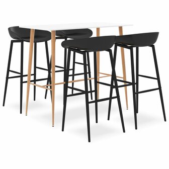 5-delige Barset wit en zwart 1