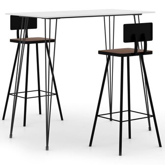 3-delige Barset wit 1