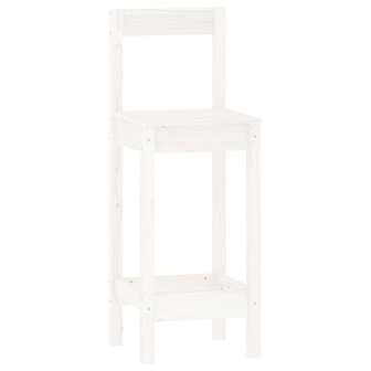 3-delige Barset massief grenenhout wit 6