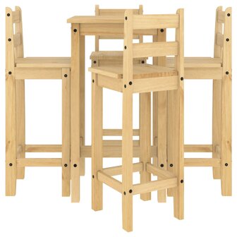 5-delige Barset massief grenenhout 4