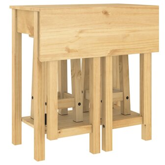 3-delige Barset massief grenenhout 9