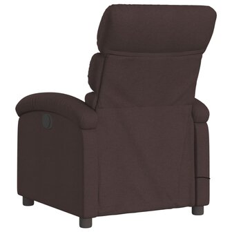 Massagestoel verstelbaar stof donkerbruin 6