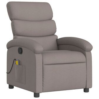 Massagestoel verstelbaar stof taupe 3