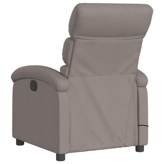 Massagestoel verstelbaar stof taupe 6