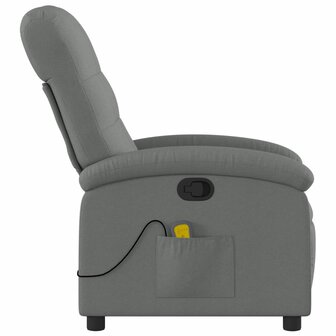 Massagestoel verstelbaar stof donkergrijs 5
