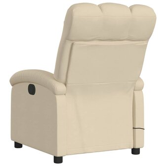 Massagestoel verstelbaar stof cr&egrave;mekleurig 6