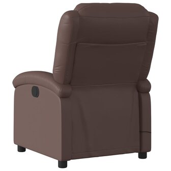 Massagestoel verstelbaar kunstleer bruin 6