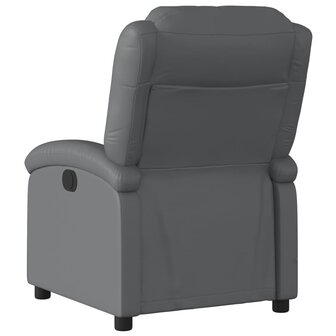 Massagestoel verstelbaar kunstleer grijs 6