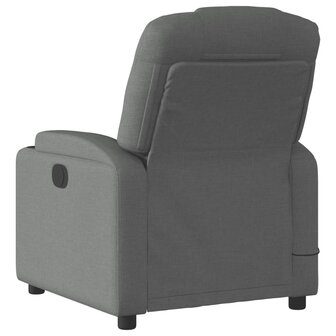 Massagestoel verstelbaar stof donkergrijs 6