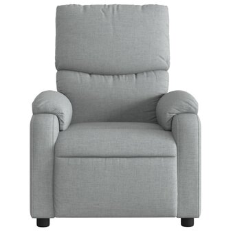 Massagestoel verstelbaar stof lichtgrijs 4