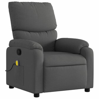 Massagestoel verstelbaar stof donkergrijs 3