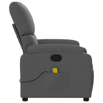 Massagestoel verstelbaar stof donkergrijs 5