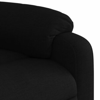Massagestoel verstelbaar stof zwart 9