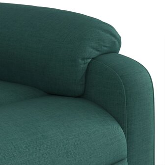 Massagestoel verstelbaar stof donkergroen 9