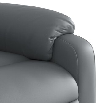 Massagestoel verstelbaar kunstleer grijs 9
