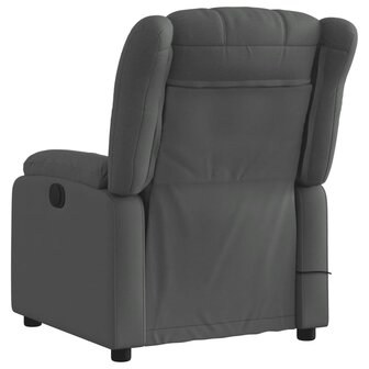Massagestoel verstelbaar stof donkergrijs 4