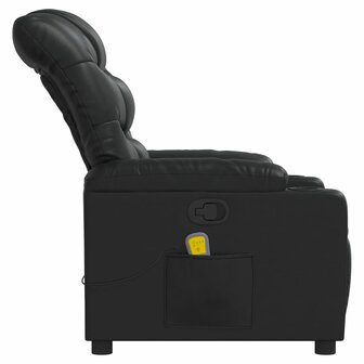 Massagestoel verstelbaar kunstleer zwart 8