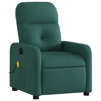 Massagestoel verstelbaar stof donkergroen 3