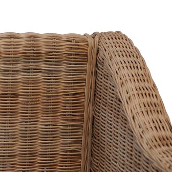Fauteuil met kussens natuurlijk rattan 7