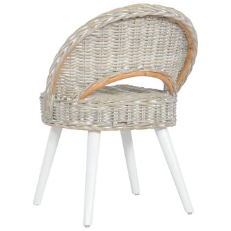 Fauteuil kubu rattan wit 4