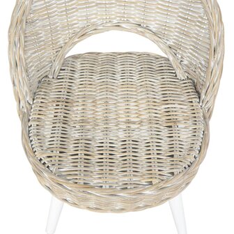 Fauteuil kubu rattan wit 5