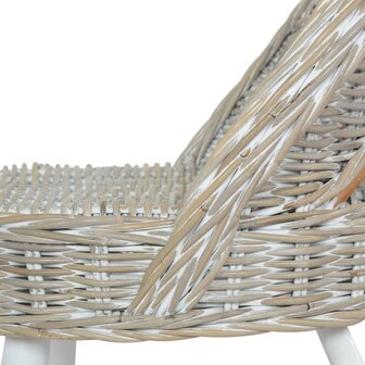Fauteuil kubu rattan wit 6