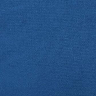 Relaxstoel fluweel blauw 6