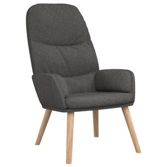 Relaxstoel stof donkergrijs 2