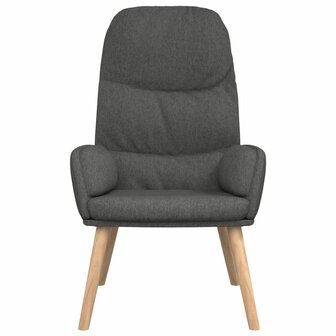 Relaxstoel stof donkergrijs 3