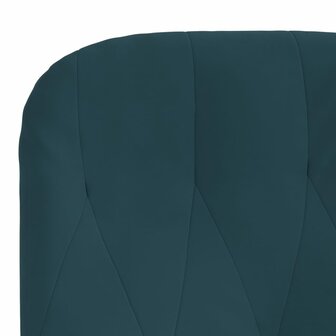Relaxstoel fluweel blauw 6