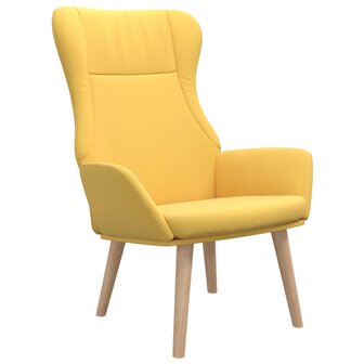 Relaxstoel stof mosterdgeel 2
