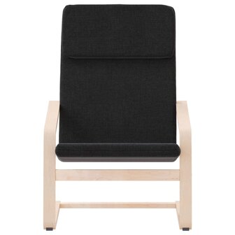 Relaxstoel stof zwart 4