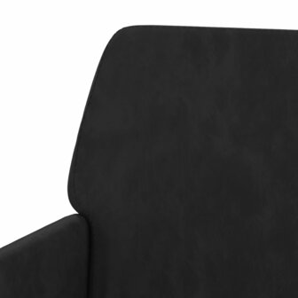 Fauteuil 62x79x79 cm fluweel zwart 6