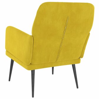 Fauteuil 62x79x79 cm fluweel geel 5