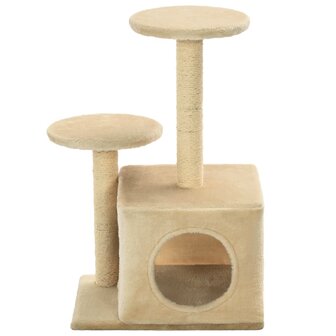 Kattenkrabpaal met sisal krabpalen 60 cm beige 3