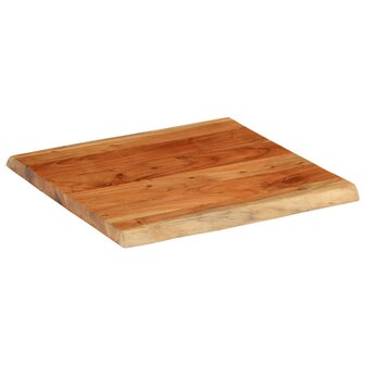 Tafelblad vierkant natuurlijke rand 40x40x3,8 cm acaciahout 2