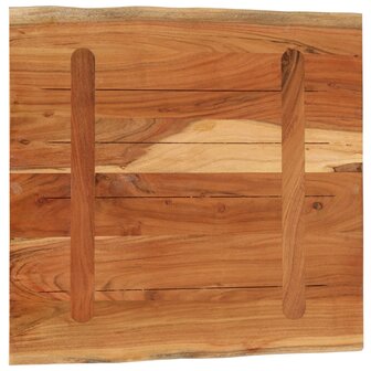 Tafelblad vierkant natuurlijke rand 40x40x3,8 cm acaciahout 5