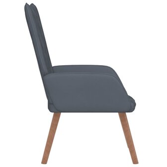 Relaxstoel fluweel donkergrijs 4