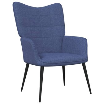 Relaxstoel stof blauw 1