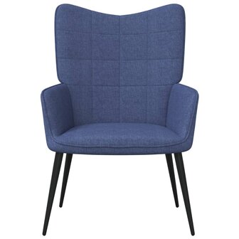 Relaxstoel stof blauw 2