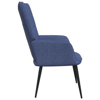 Relaxstoel stof blauw 3