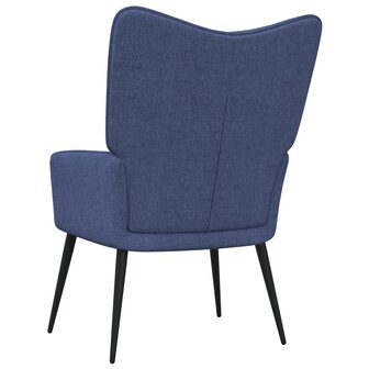 Relaxstoel stof blauw 4