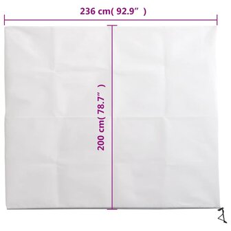 Plantenhoezen met ritssluiting 2 st 70 g/m&sup2; 2,36x2 m 10