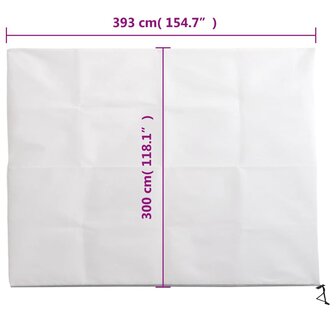 Plantenhoezen met ritssluiting 2 st 70 g/m&sup2; 3,93x3 m 10