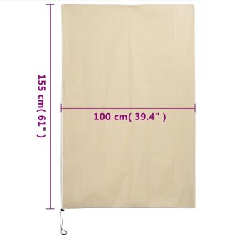 Plantenhoezen met ritssluiting 4 st 70 g/m&sup2; 1x1,55 m 10