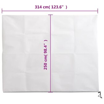 Plantenhoezen met ritssluiting 4 st 70 g/m&sup2; 3,14x2,5 m 10