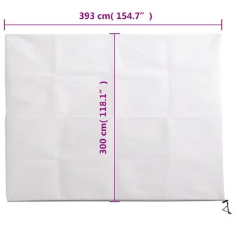 Plantenhoezen met ritssluiting 4 st 70 g/m&sup2; 3,93x3 m 10