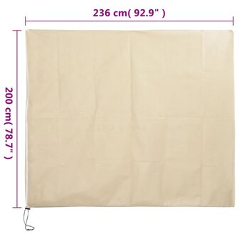 Plantenhoezen met ritssluiting 4 st 70 g/m&sup2; 2,36x2 m 10