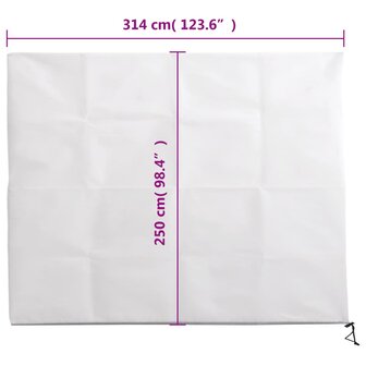 Plantenhoezen met ritssluiting 10 st 70 g/m&sup2; 3,14x2,5 m 10