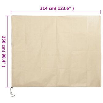 Plantenhoezen met ritssluiting 10 st 70 g/m&sup2; 3,14x2,5 m 10